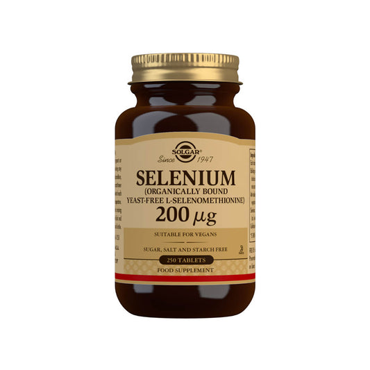 Solgar® Selenium (Yeast-Free) 200 µg Tablets - Pack of 250