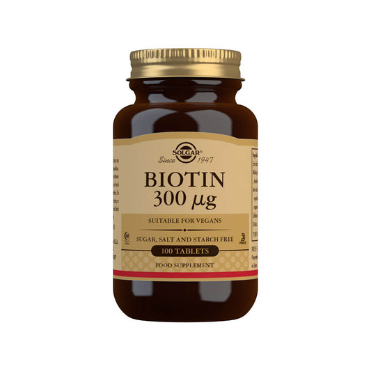 Solgar® Biotin 300 µg Tablets - Pack of 100