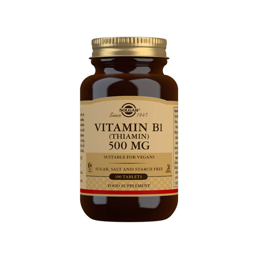 Solgar® Vitamin B1 (Thiamin) 500 mg Tablets  - Pack of 100