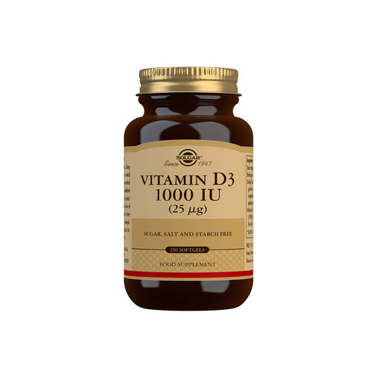 Solgar® Vitamin D3 1000 IU (25 µg) Softgels - Pack of 250