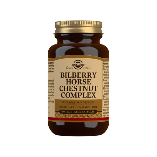 Solgar® Bilberry Horse Chestnut Complex Vegetable Capsules - Pack of 60