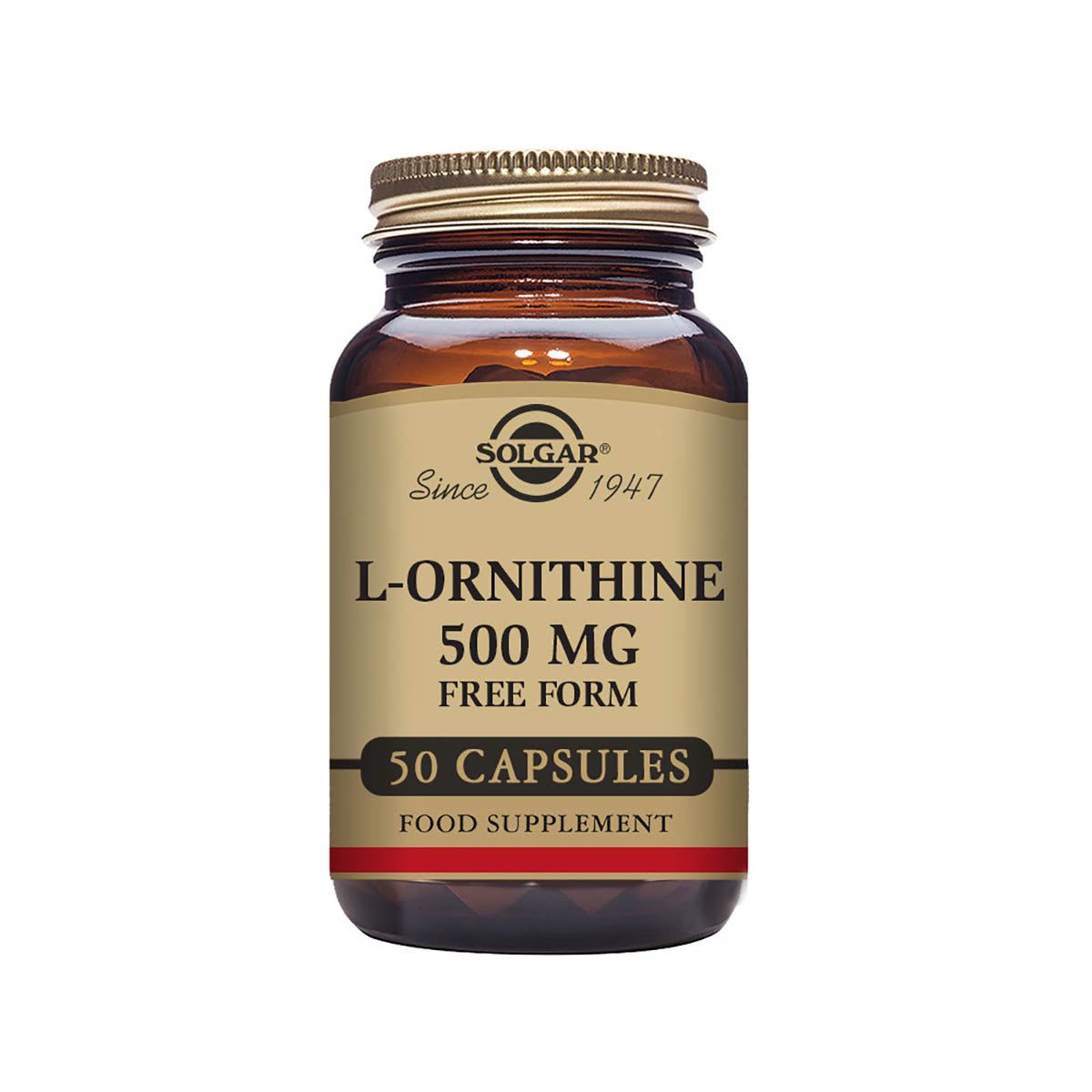 Solgar® L-Ornithine 500 mg Vegetable Capsules - Pack of 50