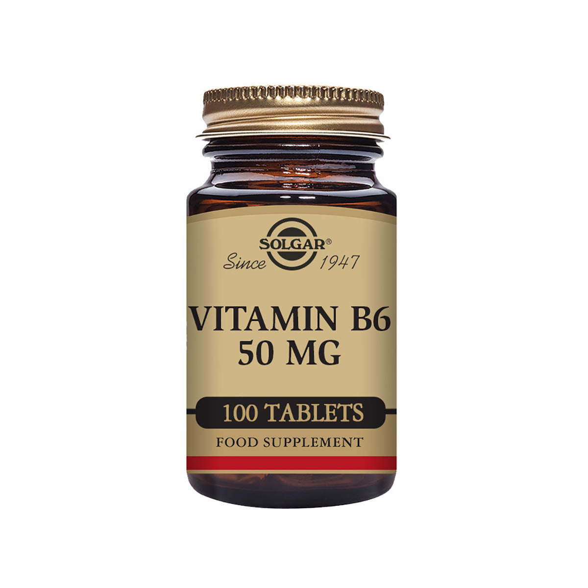 Solgar® Vitamin B6 50 mg Tablets - Pack of 100